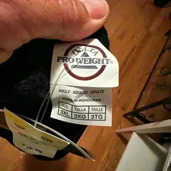 Real tree Men's Navy Sz 3XL NWT S/S Tee Deer Hunting American Flag - Picture 5 of 5